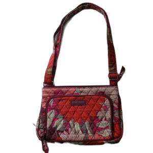 Vera Bradley Little Hipster Bag Bohemian Blooms Purse Crossbody Red Pink NICE!